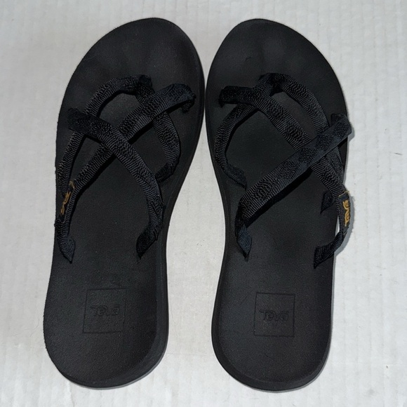 Teva Olowahu Black Flip Flops - Picture 9 of 11